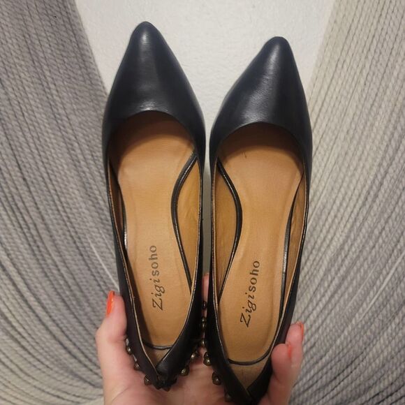 Zigi Soho "Koopa" Studded Heels Sz 7 - Picture 6 of 9